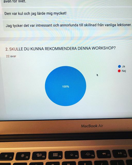 100 % rekommendation av gymnasieelever